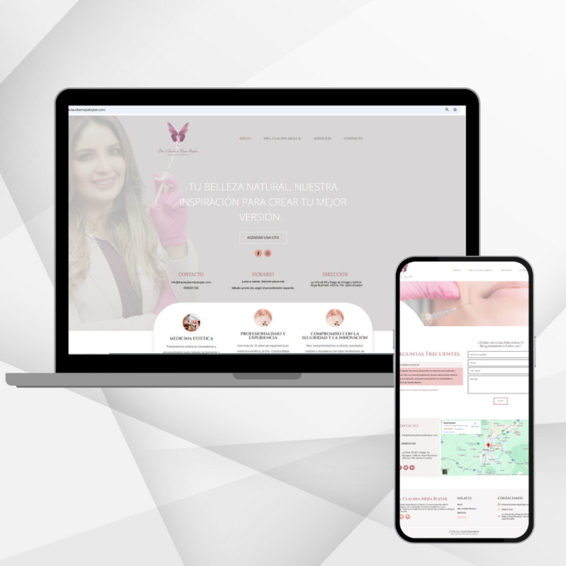 Sitio web informativo, con trafico a agendamiento de citas
